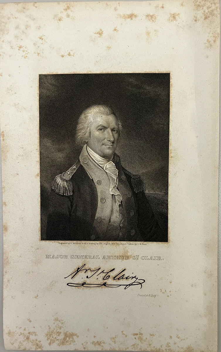 Major General Arthur St. Clair by Edward Wellmore, other, 1800-1899