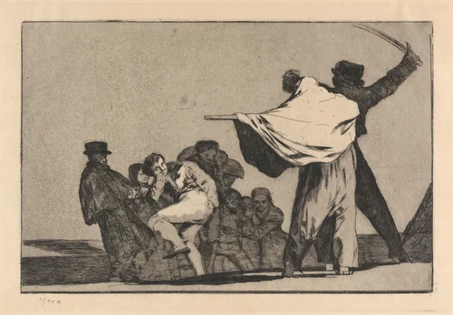 Disparate conocido (Well-Known Folly) by Francisco Goya, print, 1816