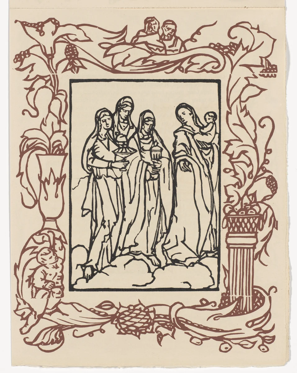 Plate (page 291) from Les Petites Fleurs de St. François (The Little Flowers of St. Francis) by Émile Bernard, illustrated book, 1928