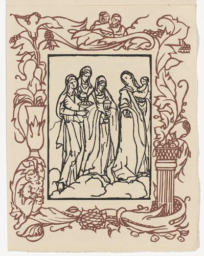 Plate (page 291) from Les Petites Fleurs de St. François (The Little Flowers of St. Francis) by Émile Bernard, illustrated book, 1928