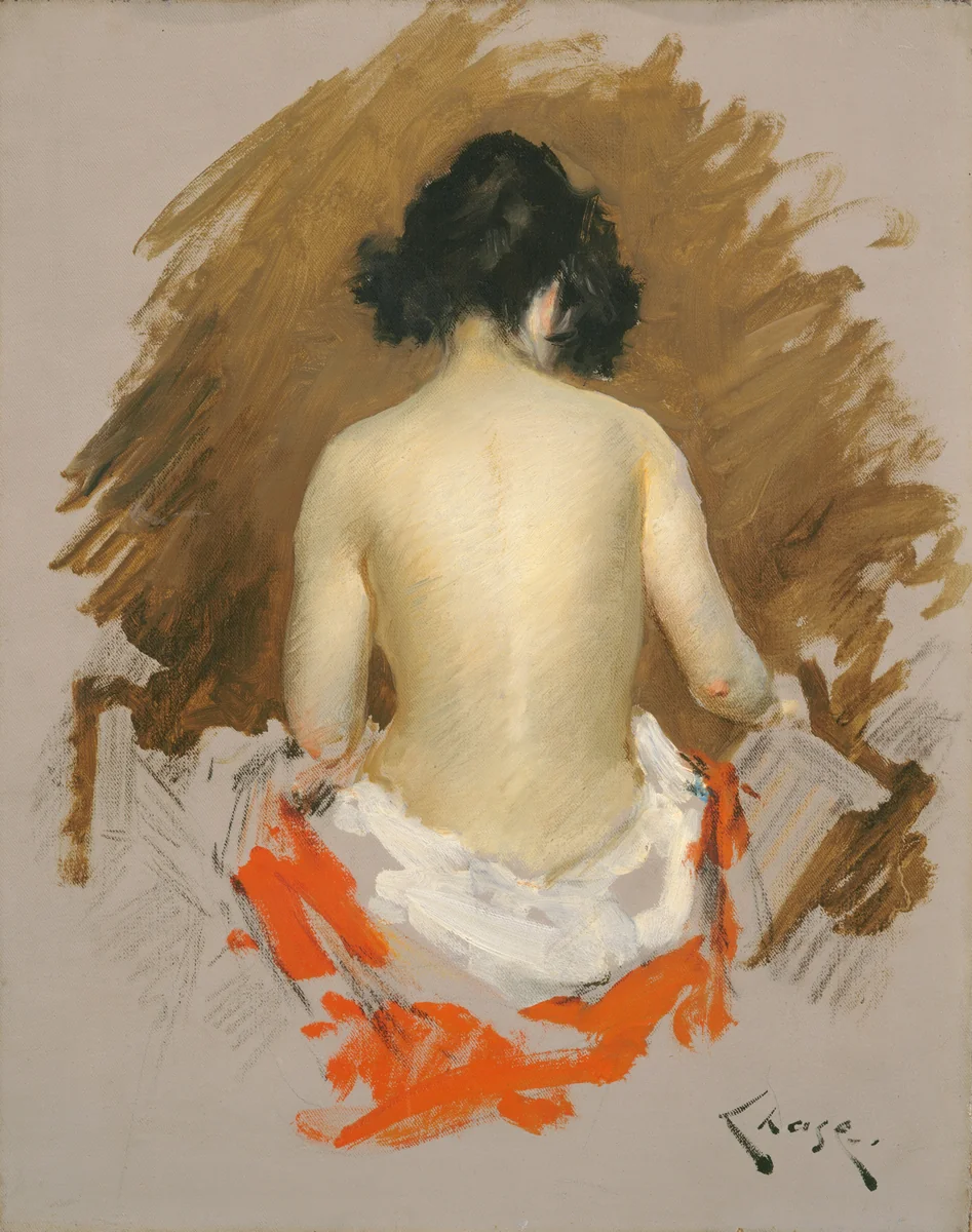 Nude by William Merritt Chase, painting, 1901