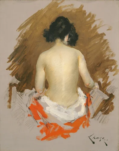 Nude by William Merritt Chase, painting, 1901