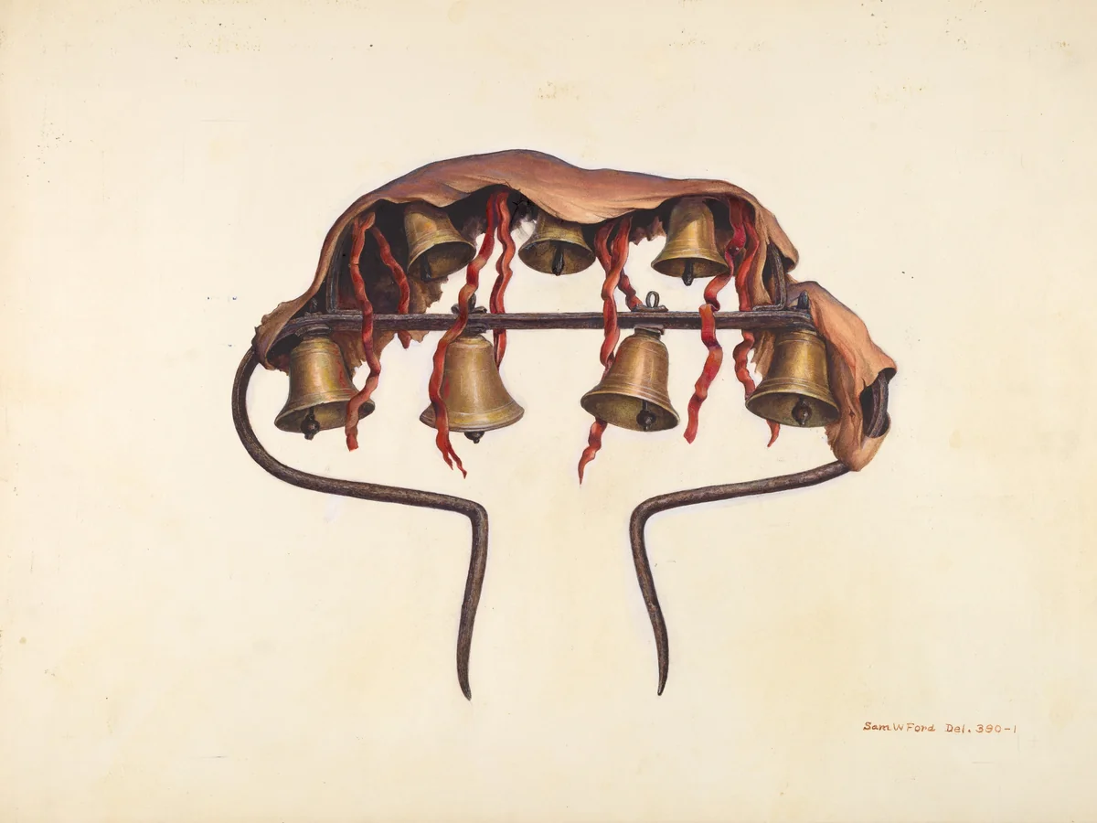 Conestoga Wagon Bells by Samuel W. Ford, index of american design, 1935-1942