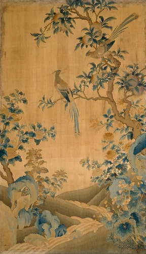 Panel (Furnishing Fabric) by Manchu China, textile, 1750-1800