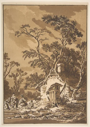 The Washerwomen (Les Laveuses) by Jean Baptiste Le Prince, print, 1771