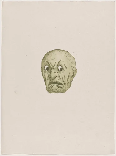 Masque by Henri-Charles Guérard, print, 1895
