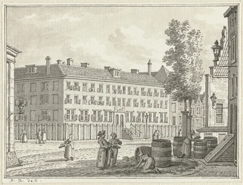 Het Armenhuis te Rotterdam by Jan Bulthuis, drawing, 1790