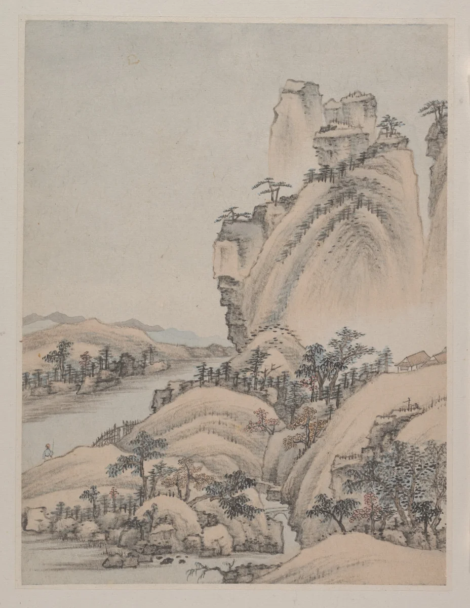 Landscapes by Xiao Yuncong, painting, 1668