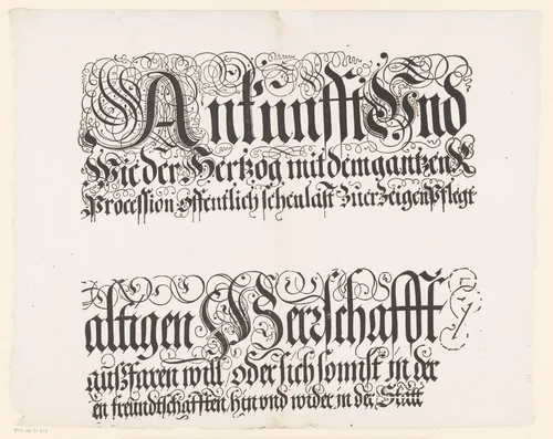 Titel van de Festa della Sensa (eerste en vijfde gedeelte) by Jost Amman, print, 1697