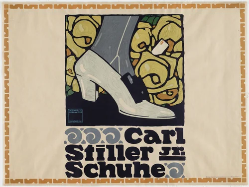 Carl Stiller Jr. Schuhe by Ludwig Hohlwein, design, 1909