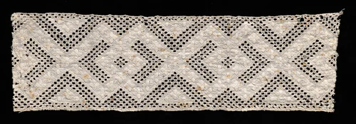 Needlepoint (Cutwork) Lace Insertion by Unknown, textile, 1500-1599