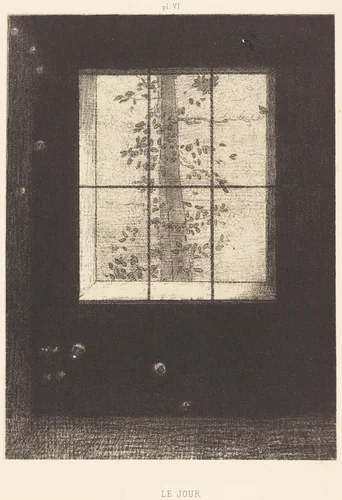 Le Jour (Day) by Odilon Redon, print, 1891