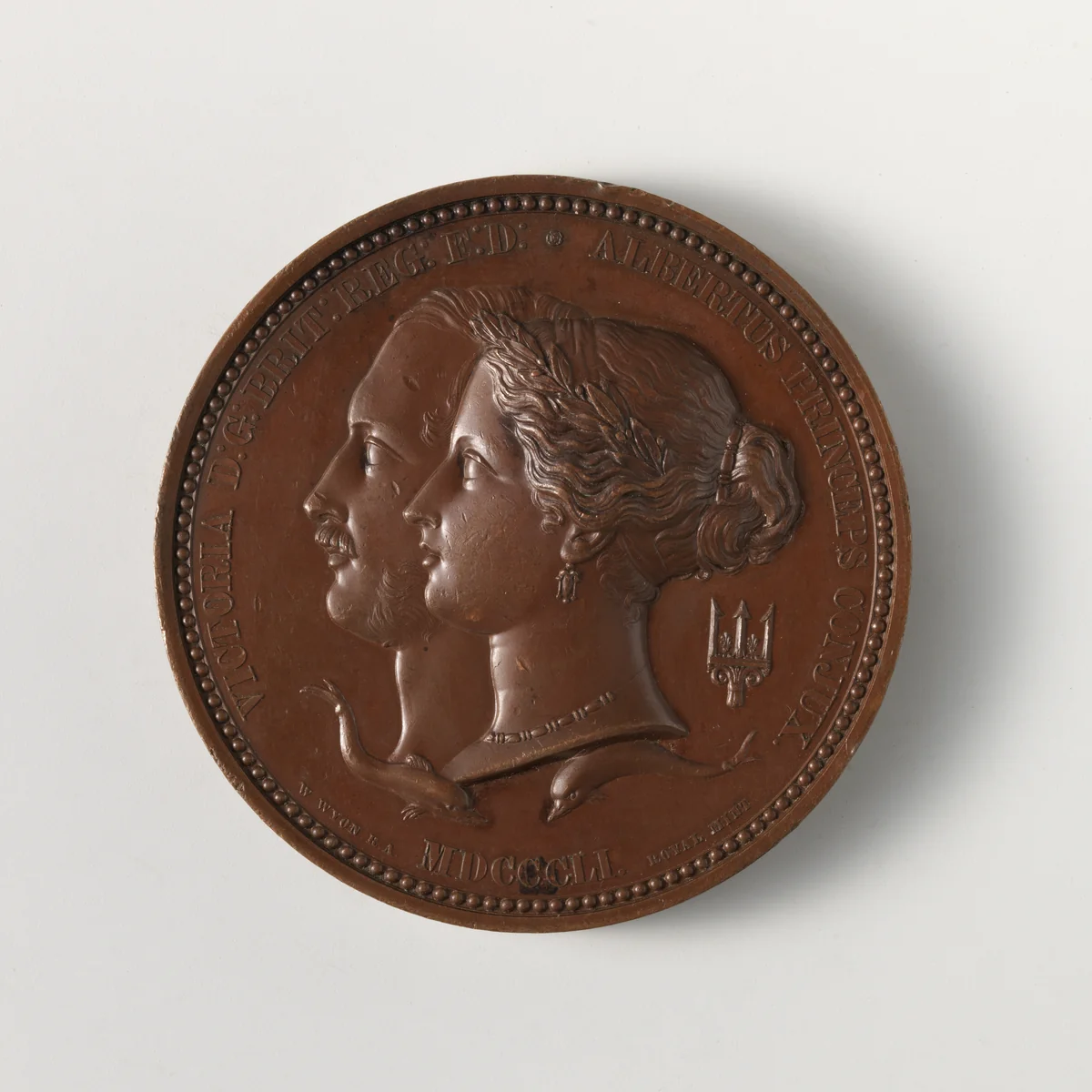 Great Exhibition Jurors' Medal by William Wyon, metalwork, 1851
