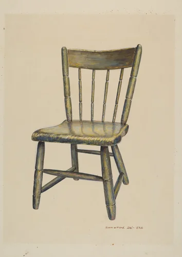 Child's Chair by Samuel W. Ford, index of american design, 1937