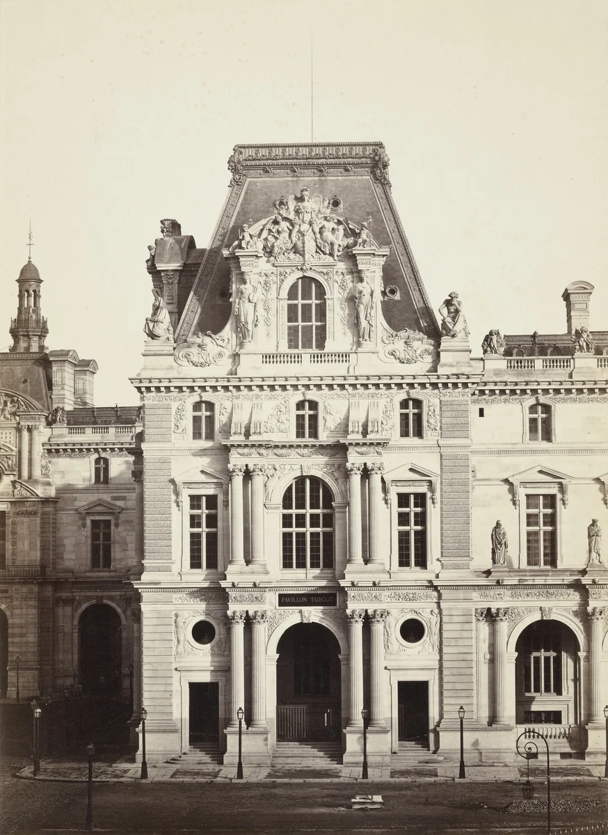 Pavillon Turgot, Palais du Louvre by Louis-Auguste Bisson, Auguste-Rosalie Bisson, photograph, 1855