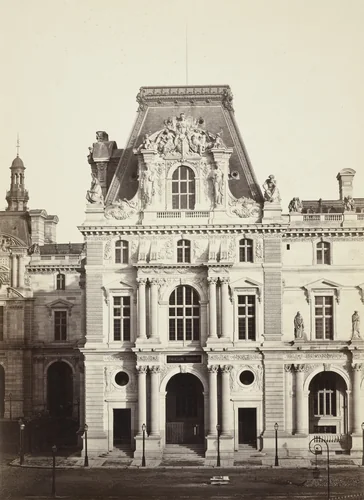 Pavillon Turgot, Palais du Louvre by Louis-Auguste Bisson, Auguste-Rosalie Bisson, photograph, 1855