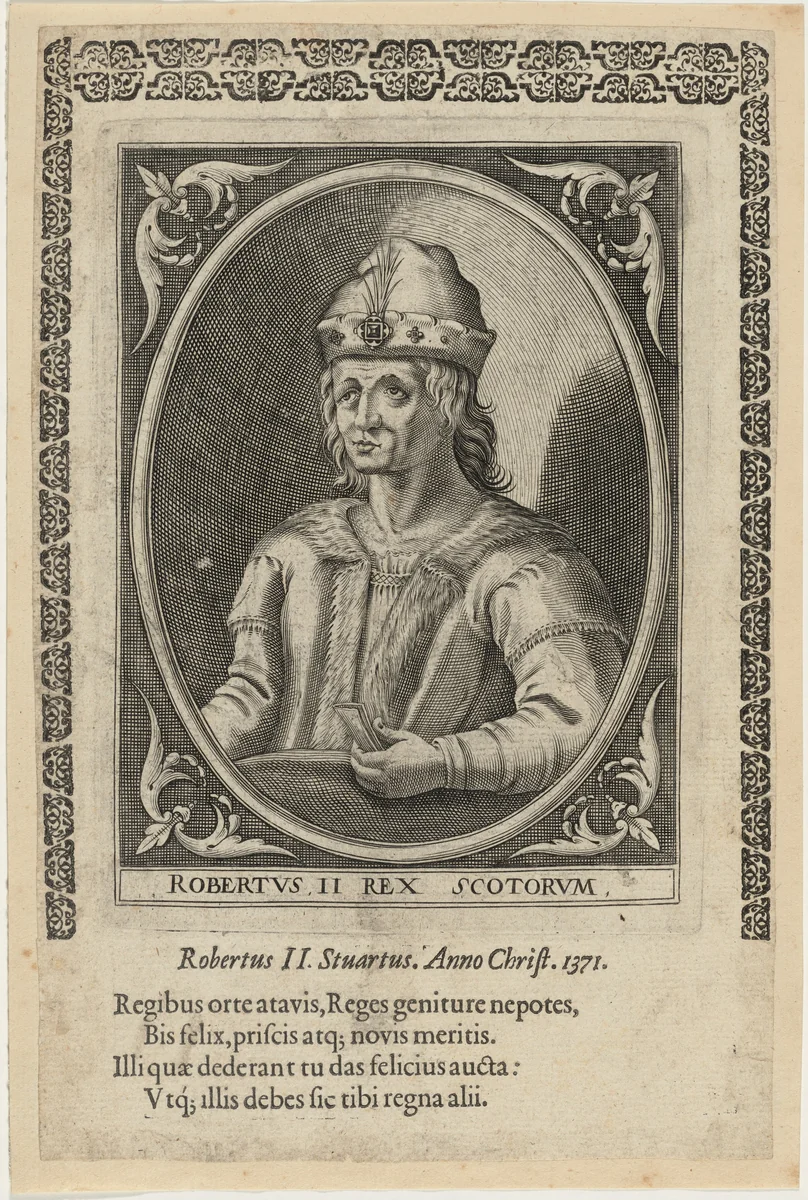 Robert II, King of Scotland by Unknown 19th Century, print, 1603