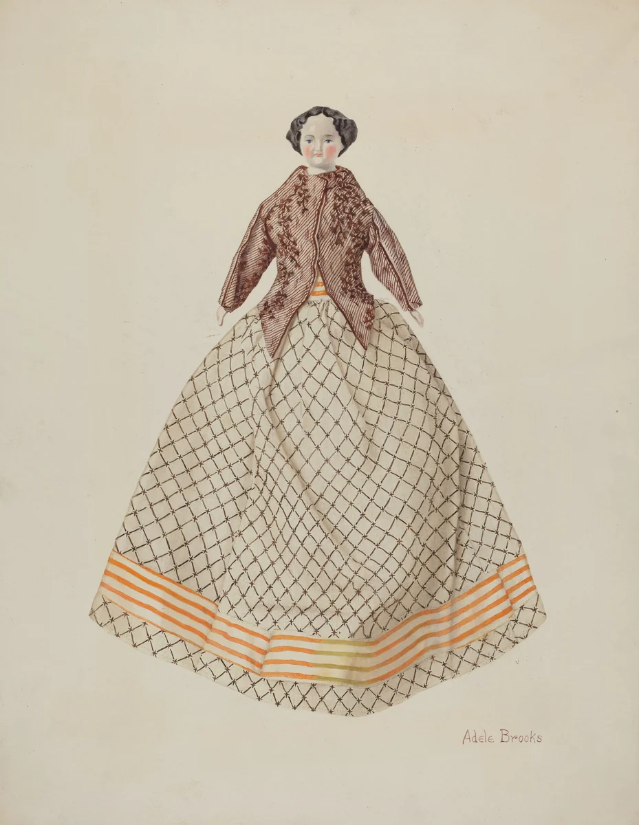 China Doll by Adele Brooks, index of american design, 1940