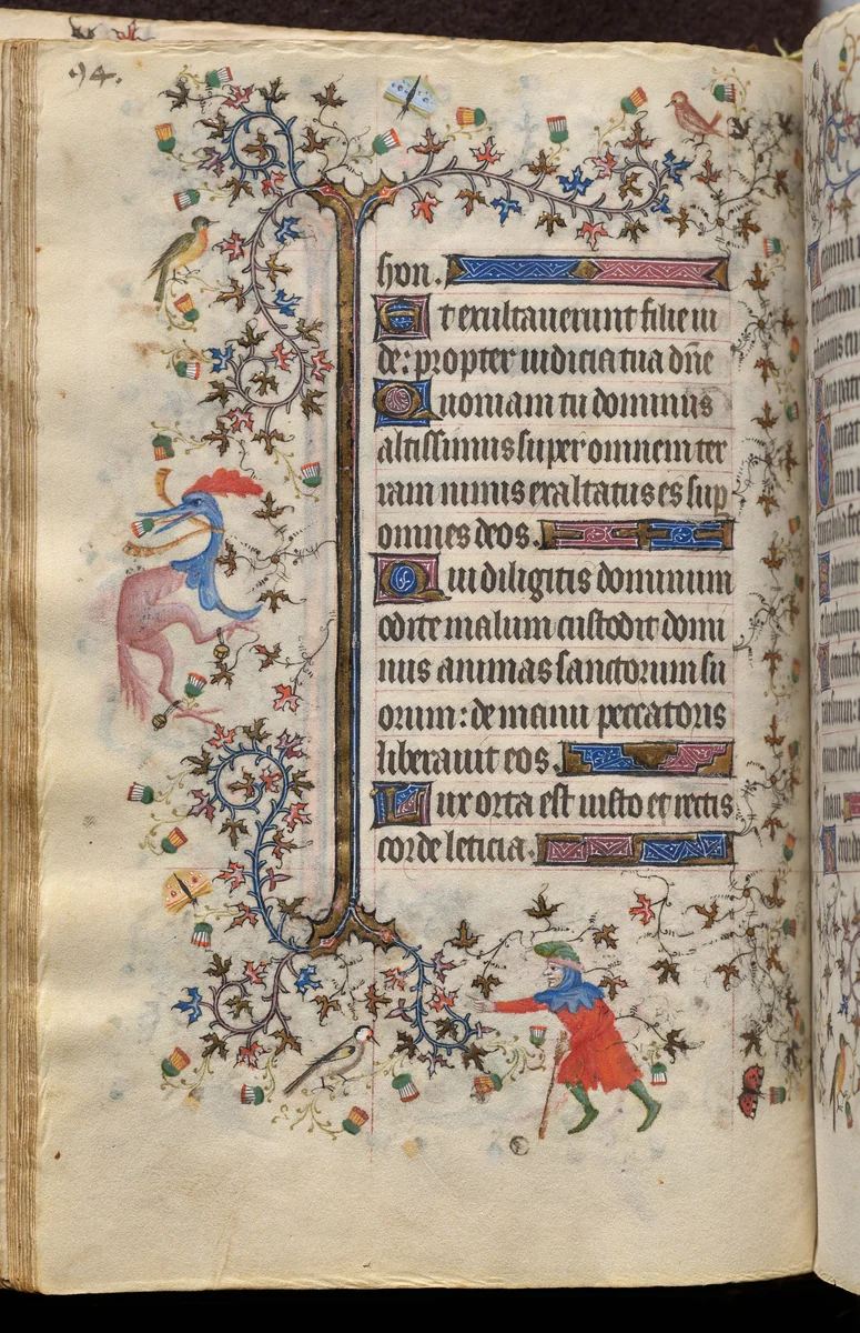 Hours of Charles the Noble, King of Navarre (1361-1425): fol. 47v, Text by Master of the Brussels Initials and Associates, book, 1400-1410