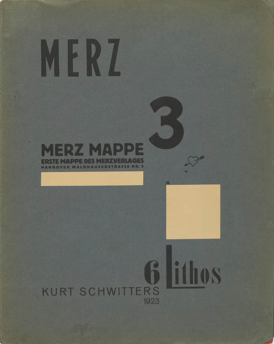 Cover from Merz 3 by Kurt Schwitters, print, 1923