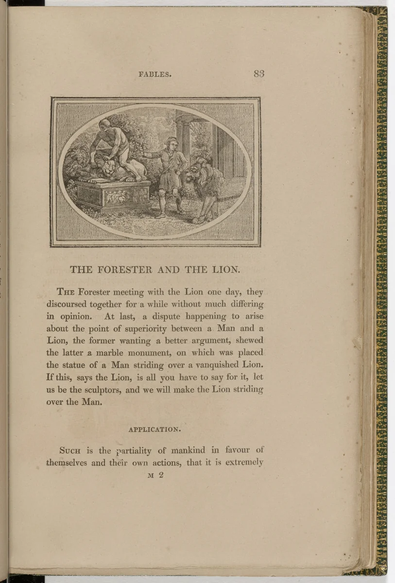Headpiece (page 83) from The Fables of Aesop by Thomas Bewick, illustrated book, 1818