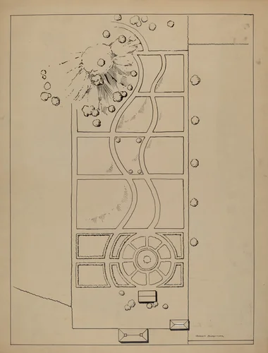 Gardens by Gilbert Sackerman, index of american design, 1936