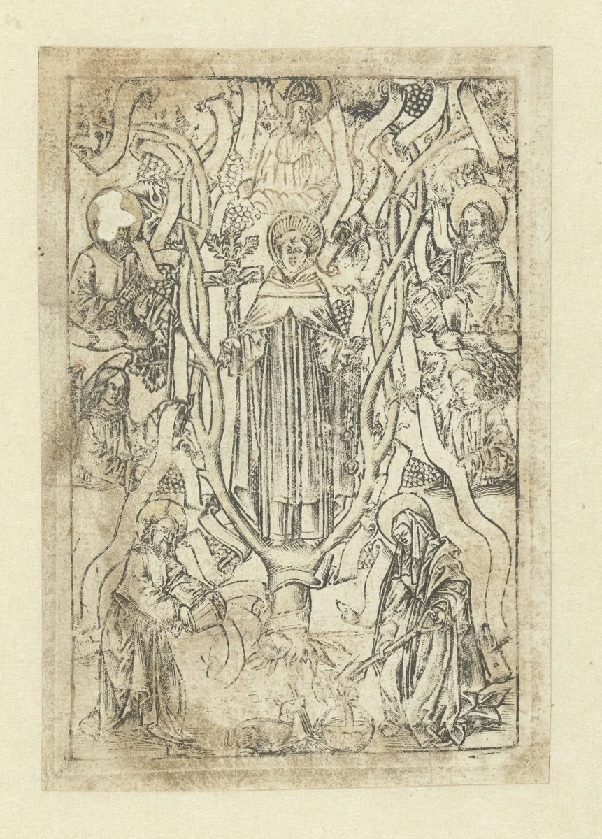 Heilige Dominicus by Unknown, print, 1510-1530