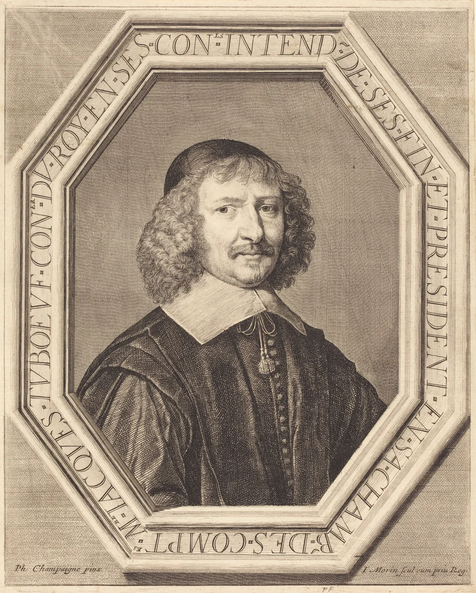 Jacques Tuboeuf by Jean Morin; Philippe de Champaigne, print, 1600-1650