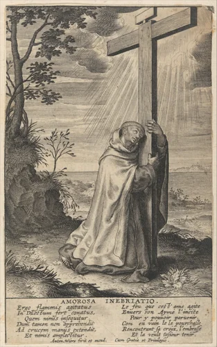 Amorosa Inebriatio from The Life of Saint John of the Cross by Antonius Wierix III, print, 1622-1624