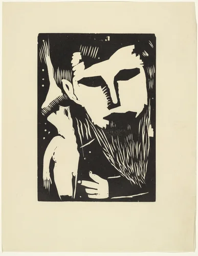 The Prophet (Der Prophet) from the periodical Kündung, vol. 1, no. 3 (March 1921) by Franz Radziwill, periodical, 1921