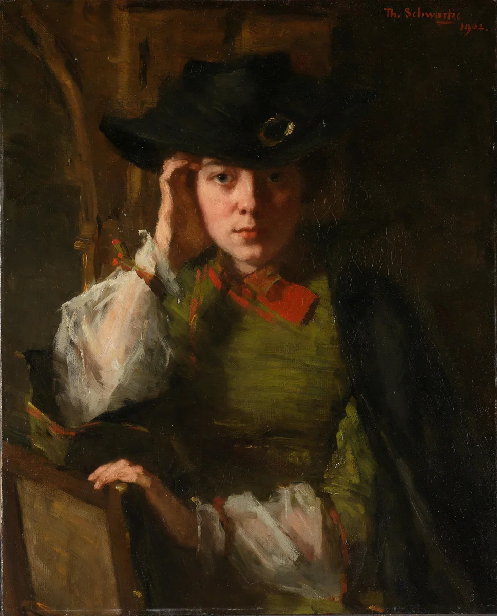 Portrait of Lizzy Ansingh by Thérèse Schwartze, painting, 1902
