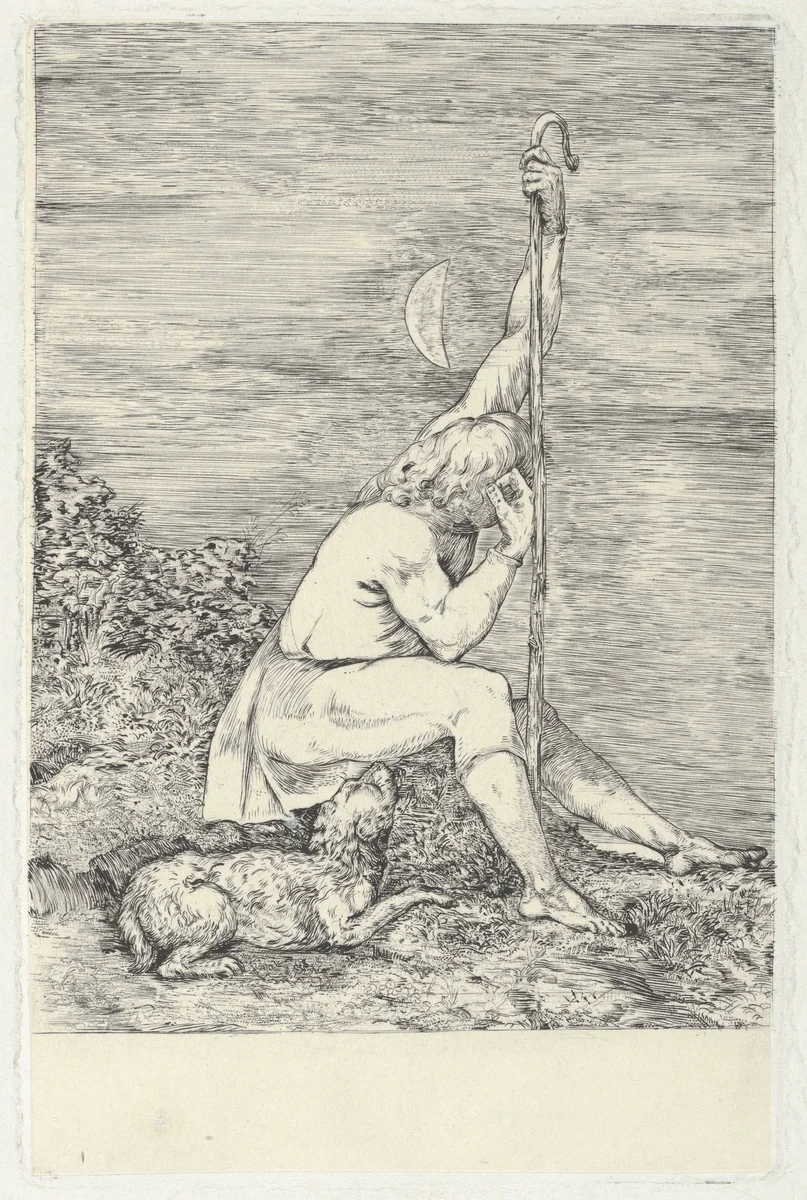 The Shepherd by Welby Sherman, print, 1828