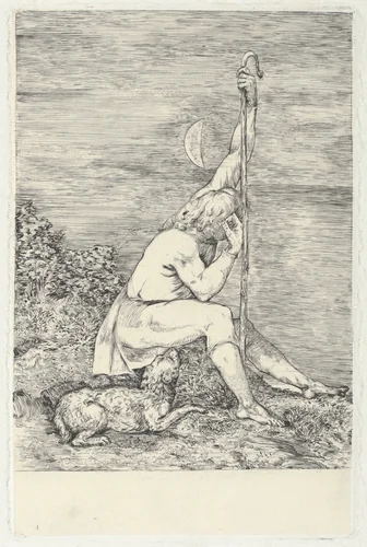 The Shepherd by Welby Sherman, print, 1828