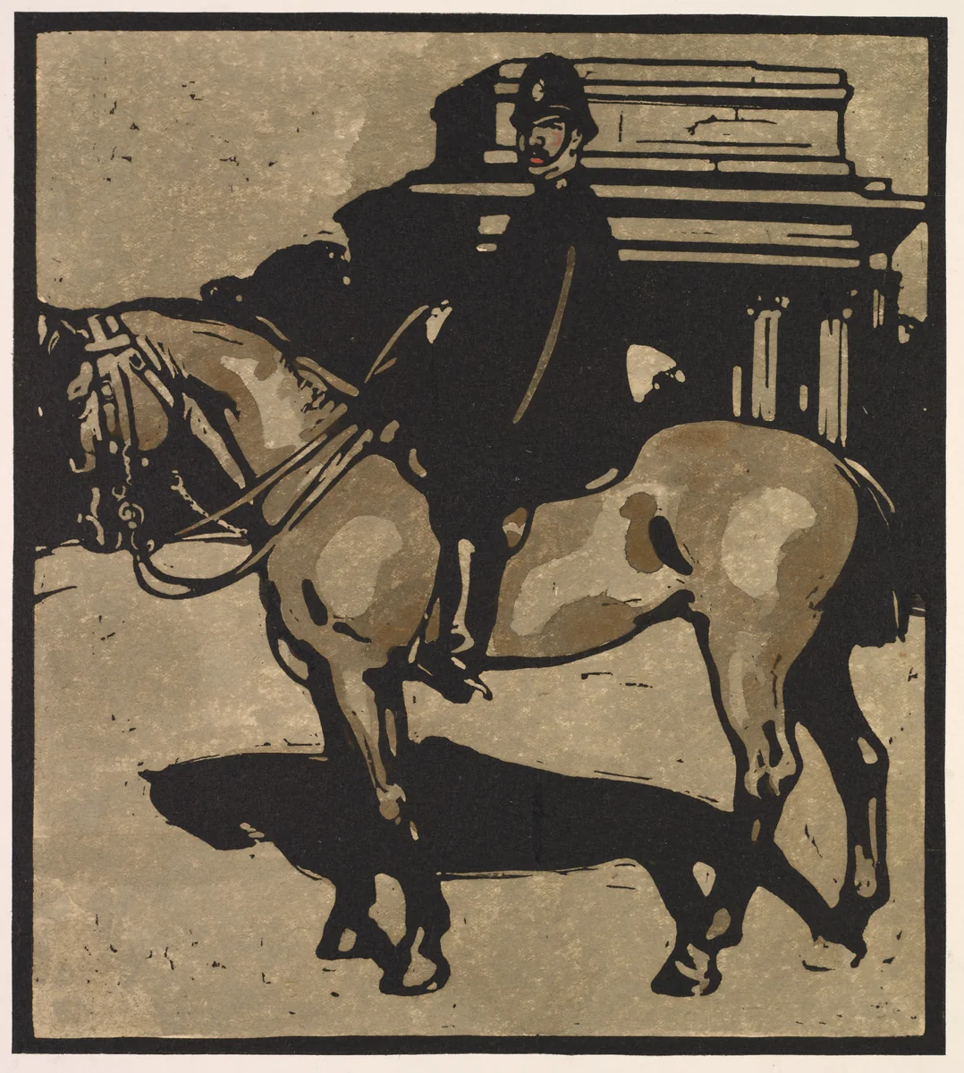London Types: Policeman by William Nicholson, print, 1898
