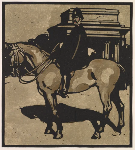London Types: Policeman by William Nicholson, print, 1898