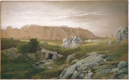Paradise, Newport by William Trost Richards, drawing, 1877