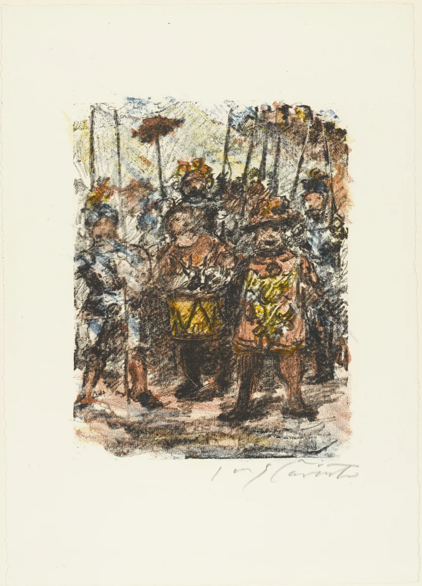 The Raising of the Hat (Die Aufrichtung des Hutes) from William Tell (Wilhelm Tell) by Lovis Corinth, print, 1923