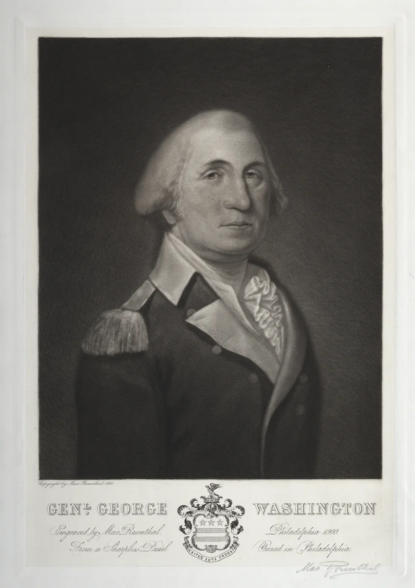 George Washington by Max Rosenthal, print, 1900