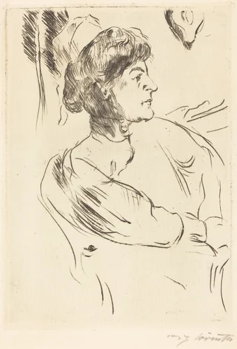 Krankenschwester (Nurse) by Lovis Corinth, print, 1914