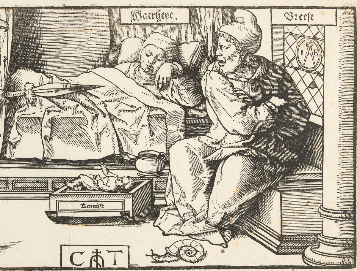 Allegorie met Waarheid, Kennis, Haat en Vrees by Unknown, print, 1507-1553