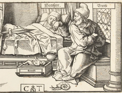 Allegorie met Waarheid, Kennis, Haat en Vrees by Unknown, print, 1507-1553