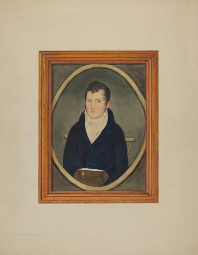 Portrait - Watercolor by Frank M. Keane, index of american design, 1940