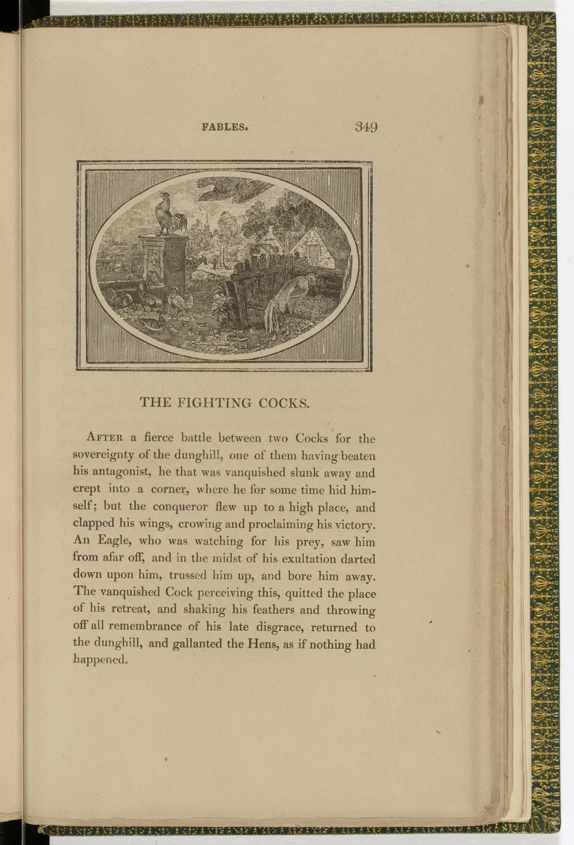 Headpiece (page 349) from The Fables of Aesop by Thomas Bewick, illustrated book, 1818