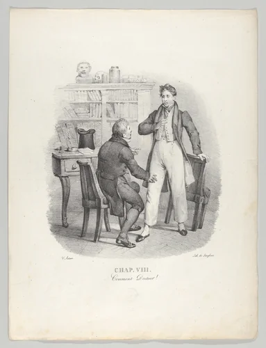 Chap. VIII: Comment Docteur! (What, Doctor?) by Victor Adam, print, 1824