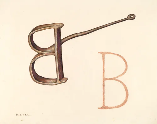 Branding Iron by Elizabeth Johnson, index of american design, 1942