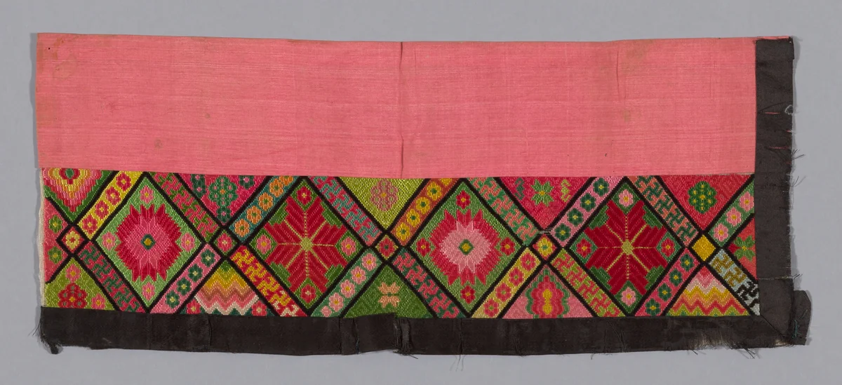 Trouser Band by Han-Chinese, textile, 1875-1900