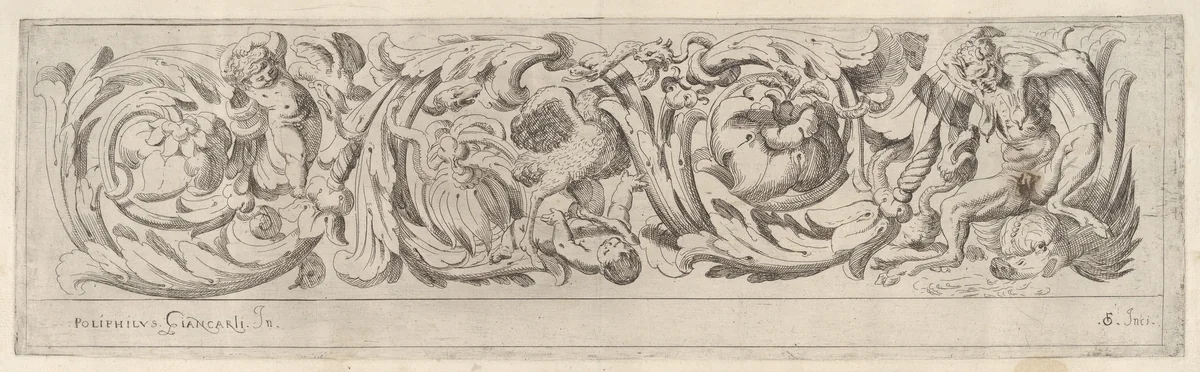 Disegni Varij di Polifilo Zancarli (Friezes) by Polifilo Giancarli, print, 1620-1630