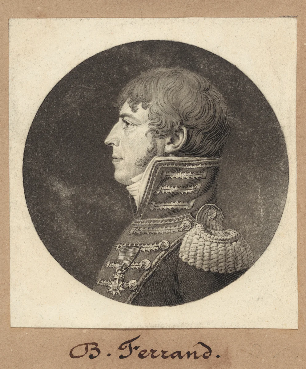 B. Ferrand by Charles B. J. Févret de Saint-Mémin, print, 1810