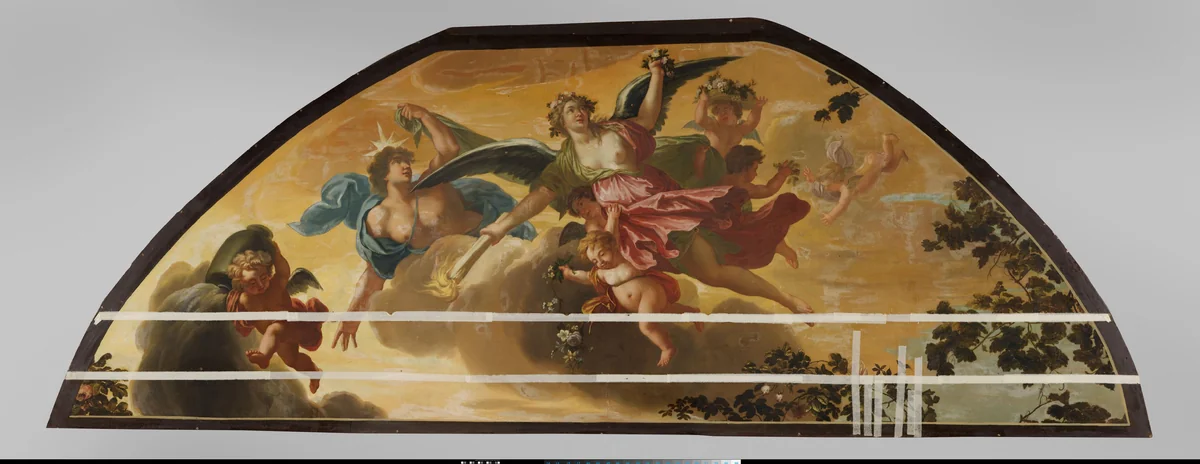 Plafondschildering met allegorische voorstelling van de Avond by Theodoor van der Schuer, painting, 1666-1695