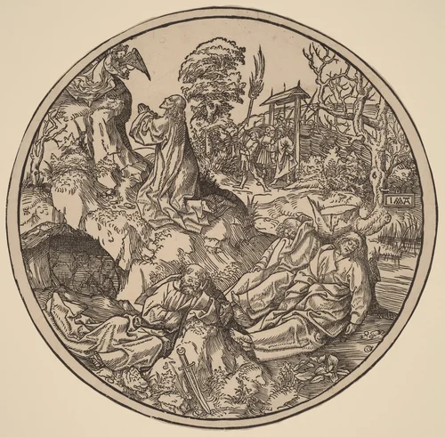 The Agony in the Garden by Jacob Cornelisz van Oostsanen, print, 1512